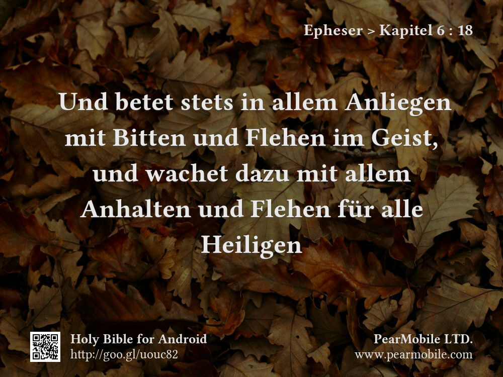 Epheser, Kapitel 6:18